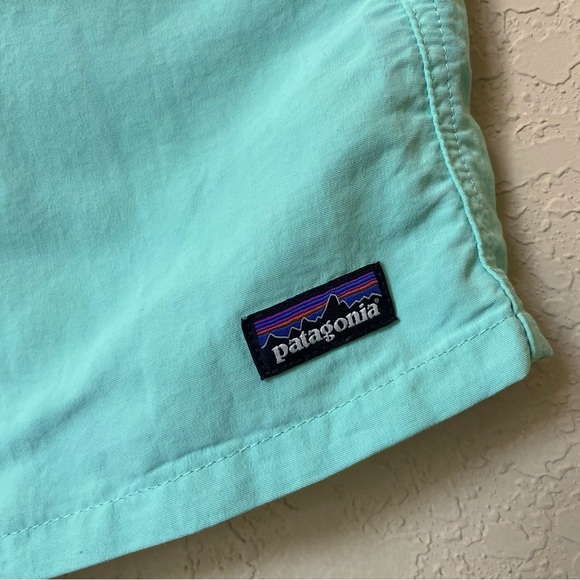 Patagonia Mens Baggies Shorts Mint Green Size Small 4” - Picture 7 of 7